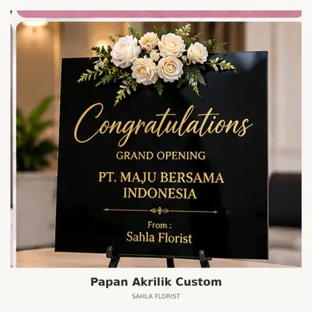 Papan Bunga Akrilik Pesisir Selatan